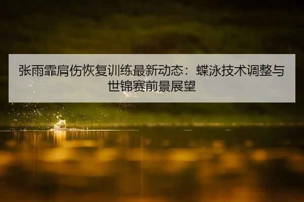 张雨霏肩伤恢复训练最新动态：蝶泳技术调整与世锦赛前景展望